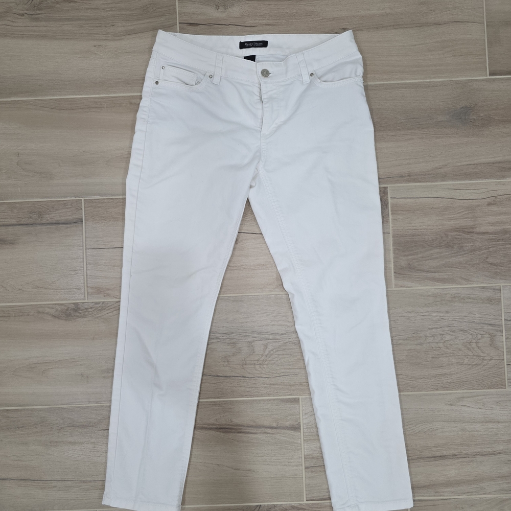 White House Black Market Women's White Skinny Jeans